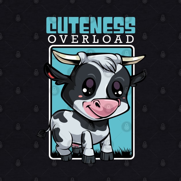 Cow - Cuteness Overload - Cute Kawaii Cattle by Lumio Gifts